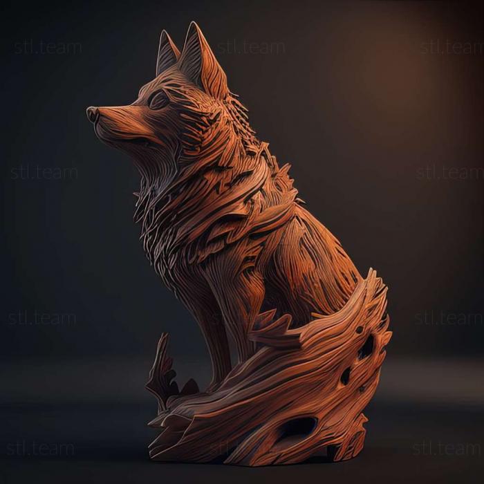 3D model Canis lupus monstrabilis (STL)